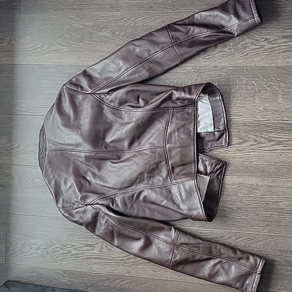 Brown Leather Jacket - Picture 4 of 4